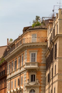 Roma, İtalya. eski şehrin tipik mimari detaylar
