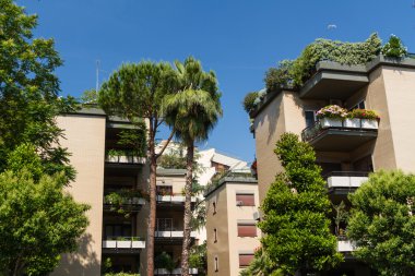 Roma, İtalya. eski şehrin tipik mimari detaylar