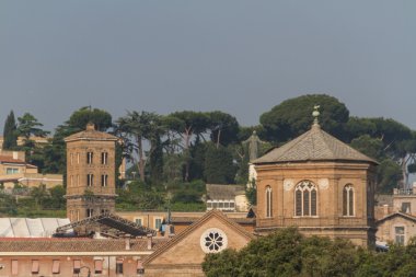 Roma, İtalya. eski şehrin tipik mimari detaylar