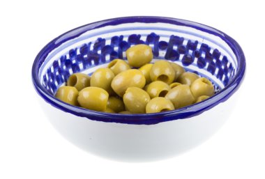 beyaz zemin üzerine zeytin