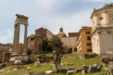 Harabeleri ile teatro di marcello, Roma - İtalya