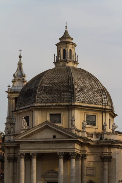 Piazza del Popolo v Římě — Stock fotografie