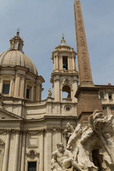 Święty agnese w agone w piazza navona, Rzym, Włochy — Zdjęcie stockowe