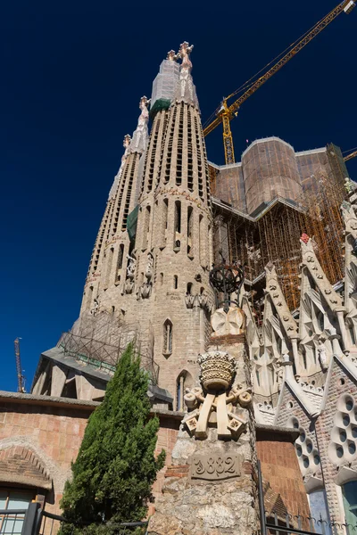 BARCELONA ESPANHA - OUTUBRO 28: La Sagrada Familia - o impressionante — Fotografia de Stock