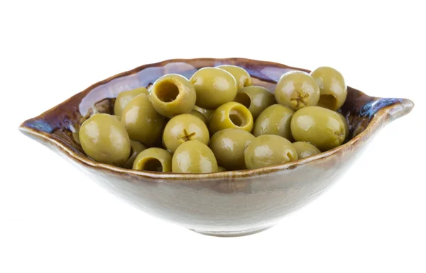 Olives over white background — Stock Photo, Image