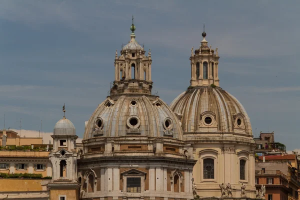 Del santissimo nome Chiesa di maria al foro Borghese'nin ve santa maria di loreto, Roma, İtalya — Stok fotoğraf