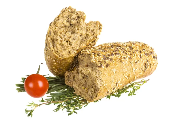 Brot mit Samen und Kräutern — Stockfoto