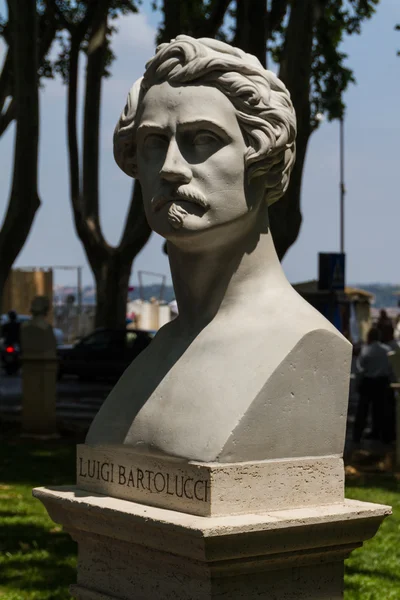 Monument to Luigi Bartolucci in center of Rome, Italy — Stock Photo, Image