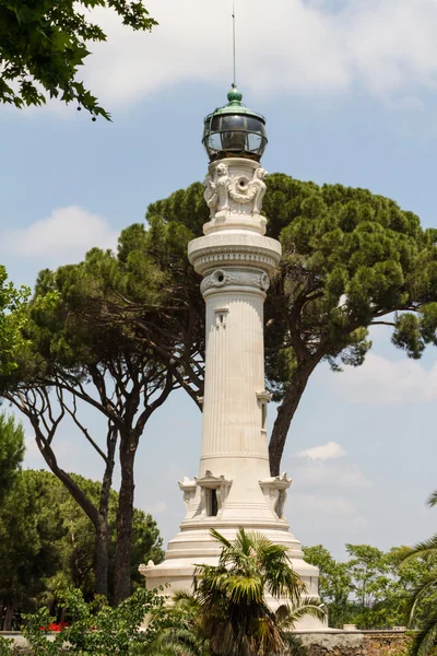 Small lighthouse between the trees in Rome, Italy — Stock Photo, Image