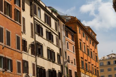 Roma, İtalya. eski şehrin tipik mimari detaylar