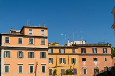 Roma, İtalya. eski şehrin tipik mimari detaylar
