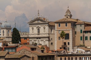 Roma, İtalya. eski şehrin tipik mimari detaylar