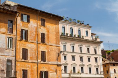 Roma, İtalya. eski şehrin tipik mimari detaylar