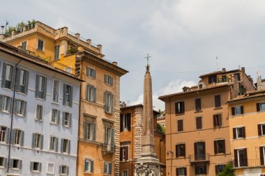 Roma, İtalya. eski şehrin tipik mimari detaylar