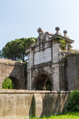 Roma, İtalya. eski şehrin tipik mimari detaylar