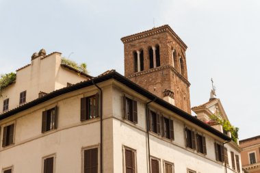 Roma, İtalya. eski şehrin tipik mimari detaylar