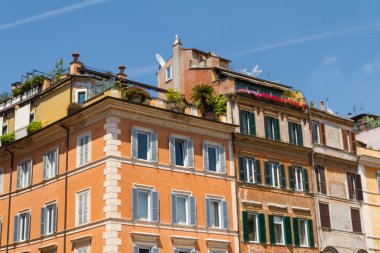 Roma, İtalya. eski şehrin tipik mimari detaylar