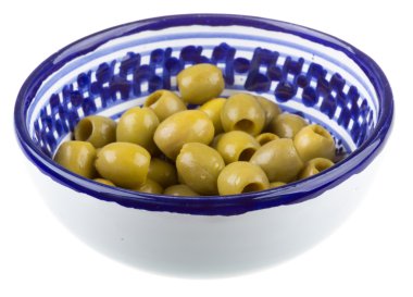 beyaz zemin üzerine zeytin