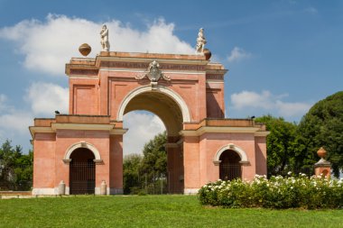 Roma, İtalya. eski şehrin tipik mimari detaylar