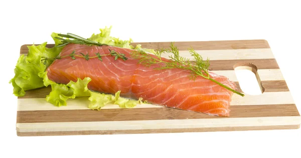 Filet z lososa obložená — Stock fotografie