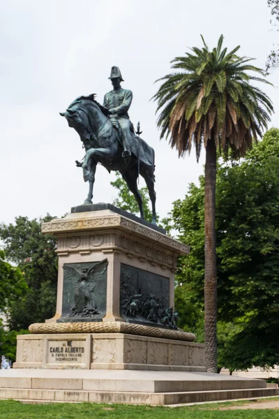 Estátua de Carlo Alberto — Fotografia de Stock