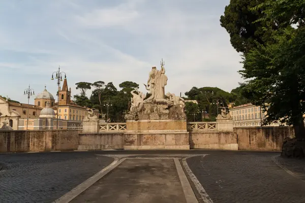 Piazza del Popolo a Roma — Foto Stock