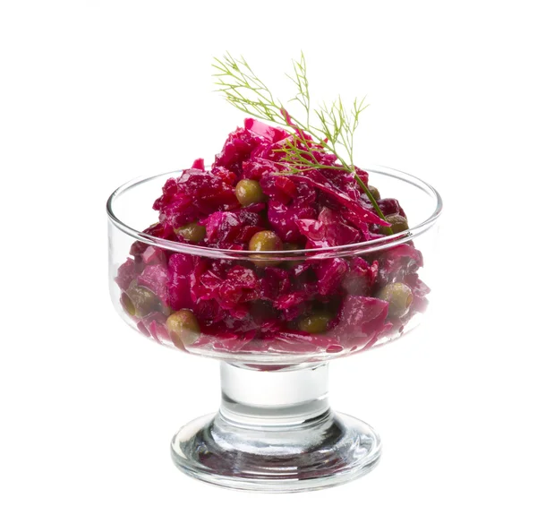 Vinaigrette Russian beetroot salad — Stock Photo, Image