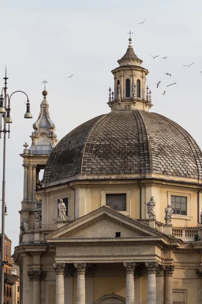 Piazza del Popolo v Římě — Stock fotografie