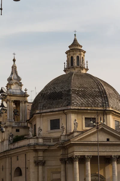 Piazza del Popolo Rómában — Stock Fotó