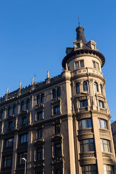 Buildings' facades of great architectural interest in the city of Barcelona - Spain