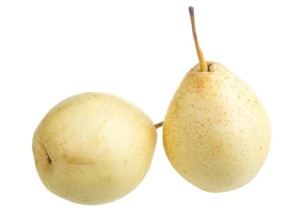 Färska nashi päron på vit bakgrund — Stockfoto