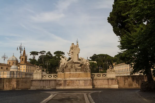 Piazza del Popolo a Roma — Foto Stock