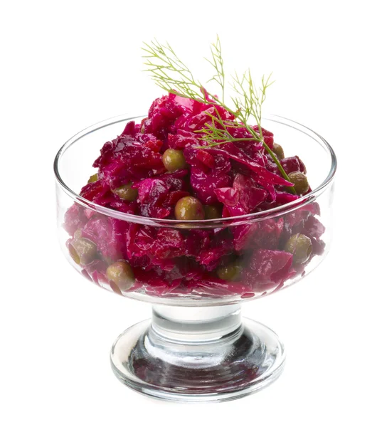 Vinaigrette Russian beetroot salad — Stock Photo, Image