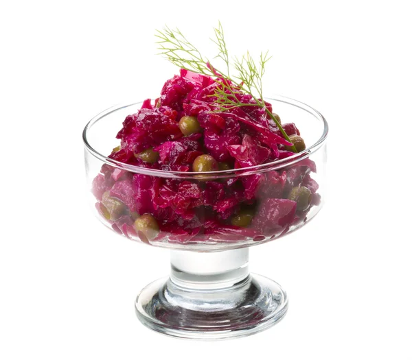 Vinaigrette Russian beetroot salad — Stock Photo, Image