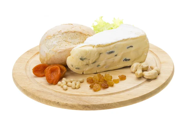 Un pezzo di Brie cheese — Foto Stock