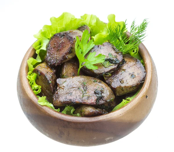 Fried tongue — Stock Photo, Image