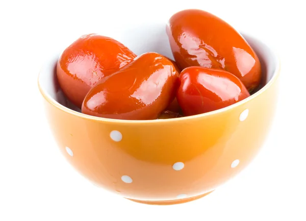 Tomates vermelhos em conserva — Fotografia de Stock
