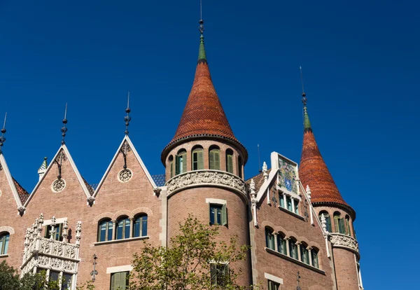 Modernist house like a castle in Barcelona city — Stock Photo, Image