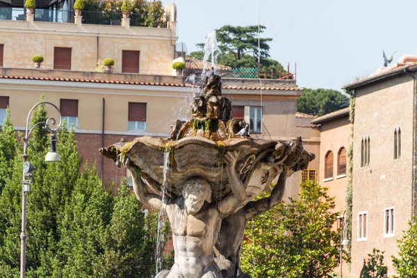 Fontaine et Temple de Vesta, Rome, Italie — Photo