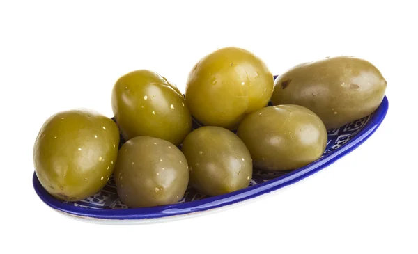 Tomates en escabeche aislados sobre el fondo blanco — Foto de Stock