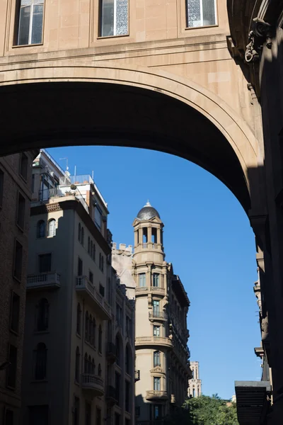 Buildings' facades of great architectural interest in the city o — Stock Photo, Image