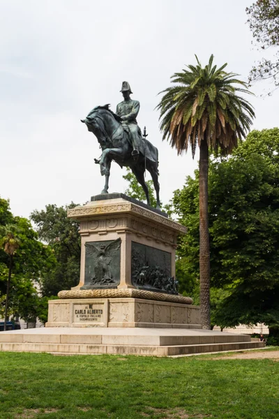 Estátua de Carlo Alberto — Fotografia de Stock