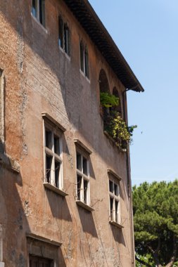 Roma, İtalya. eski şehrin tipik mimari detaylar