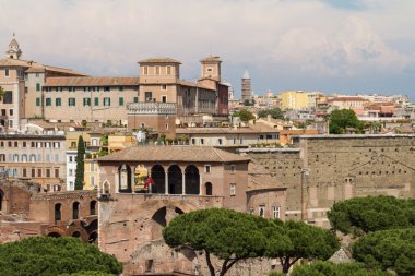 Roma, İtalya. eski şehrin tipik mimari detaylar