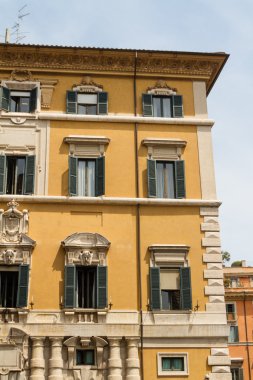 Roma, İtalya. eski şehrin tipik mimari detaylar