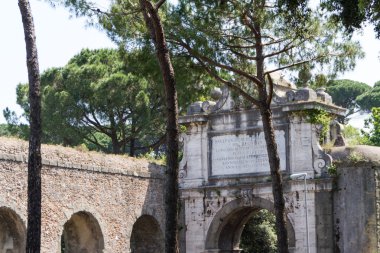 Roma, İtalya. eski şehrin tipik mimari detaylar