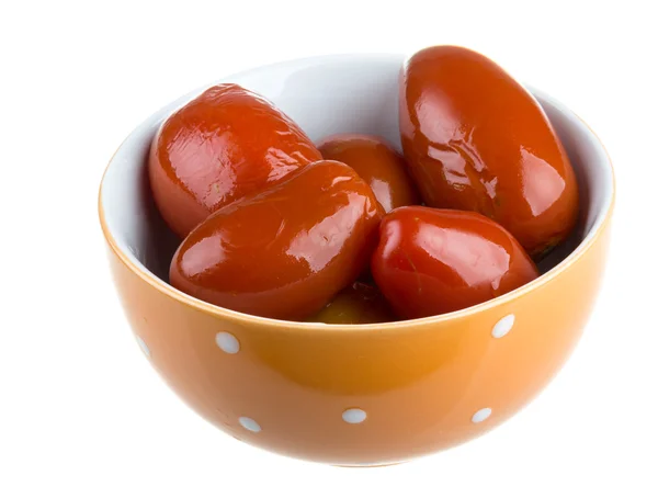 Pickled red tomatoes — Stock Photo, Image