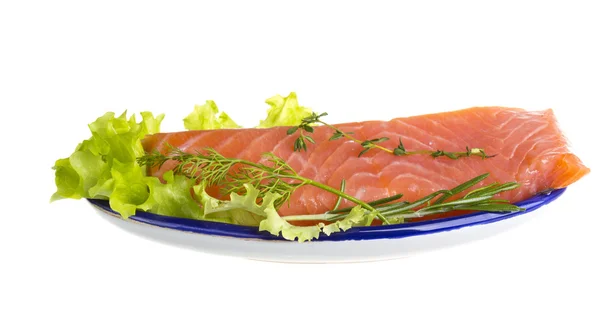 Filet de saumon garni — Photo