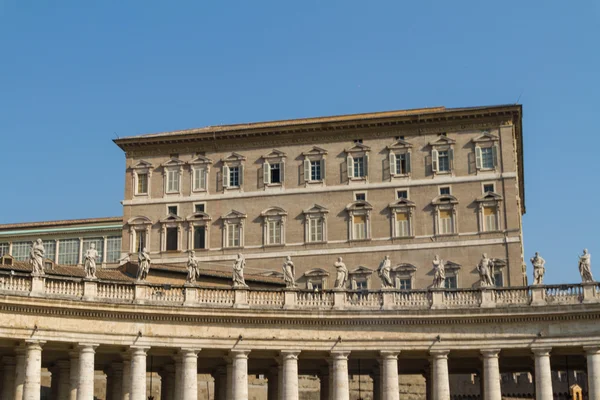 Edifícios no Vaticano, a Santa Sé dentro de Roma, Itália. Parte de S — Fotografia de Stock