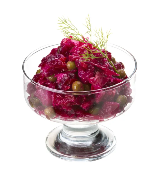 Vinaigrette Russian beetroot salad — Stock Photo, Image